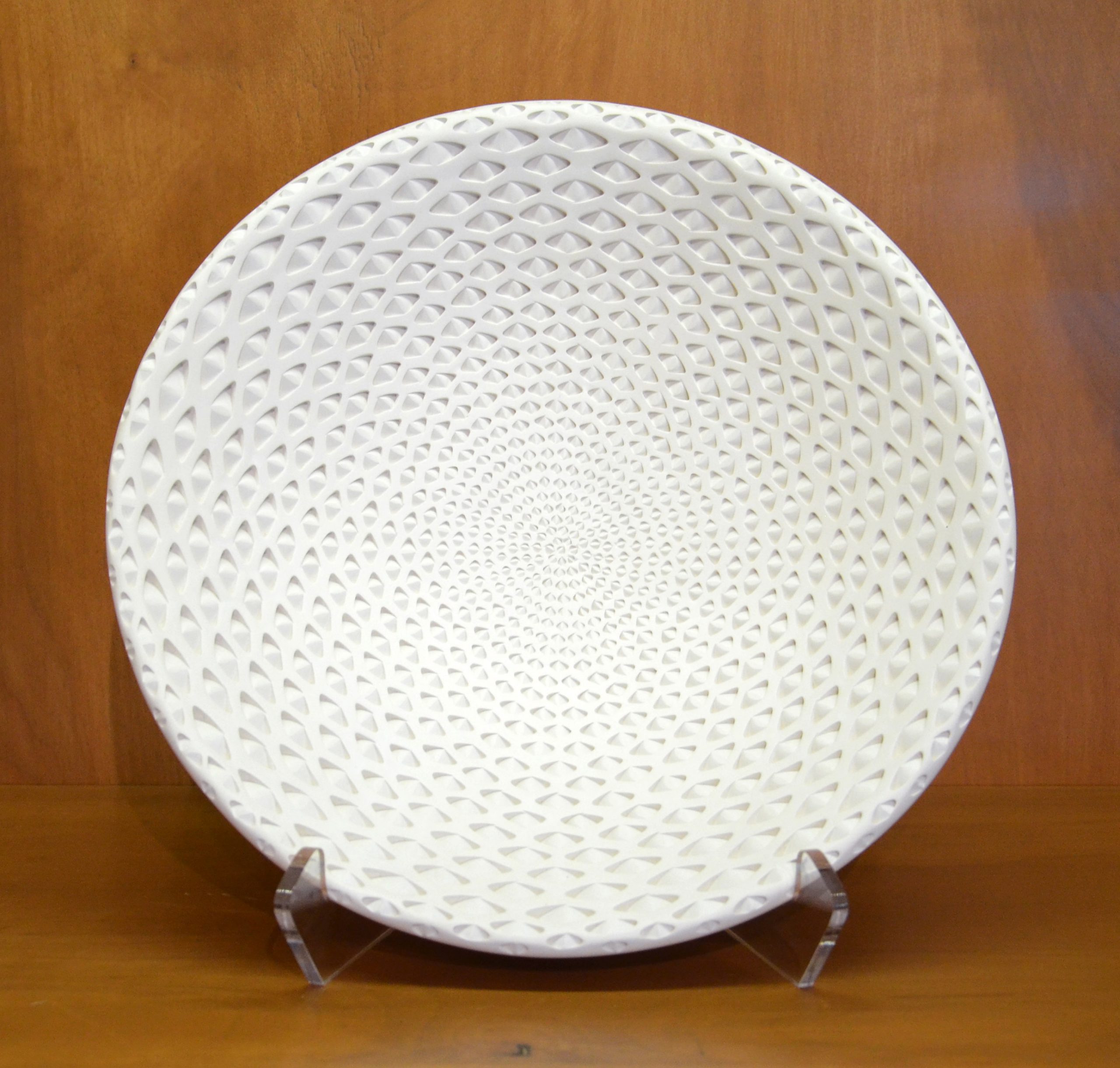 Michael Wisner - (3) White Oval Bowl