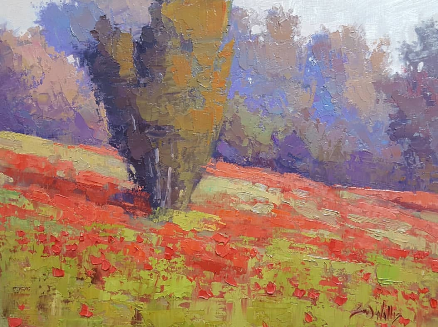 Sean Wallis - Evening Poppies