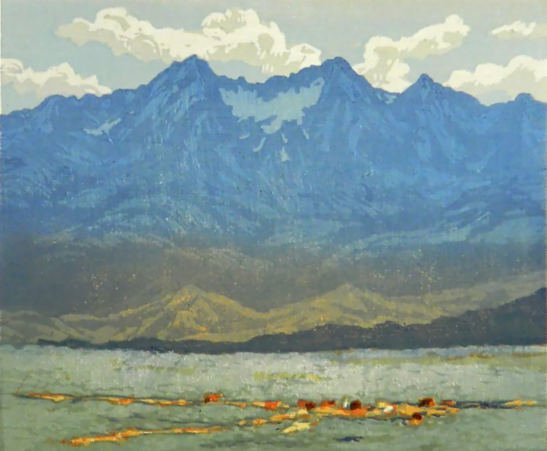 Leon Loughridge - Wild Horses Below Mt. Blanca 24/26