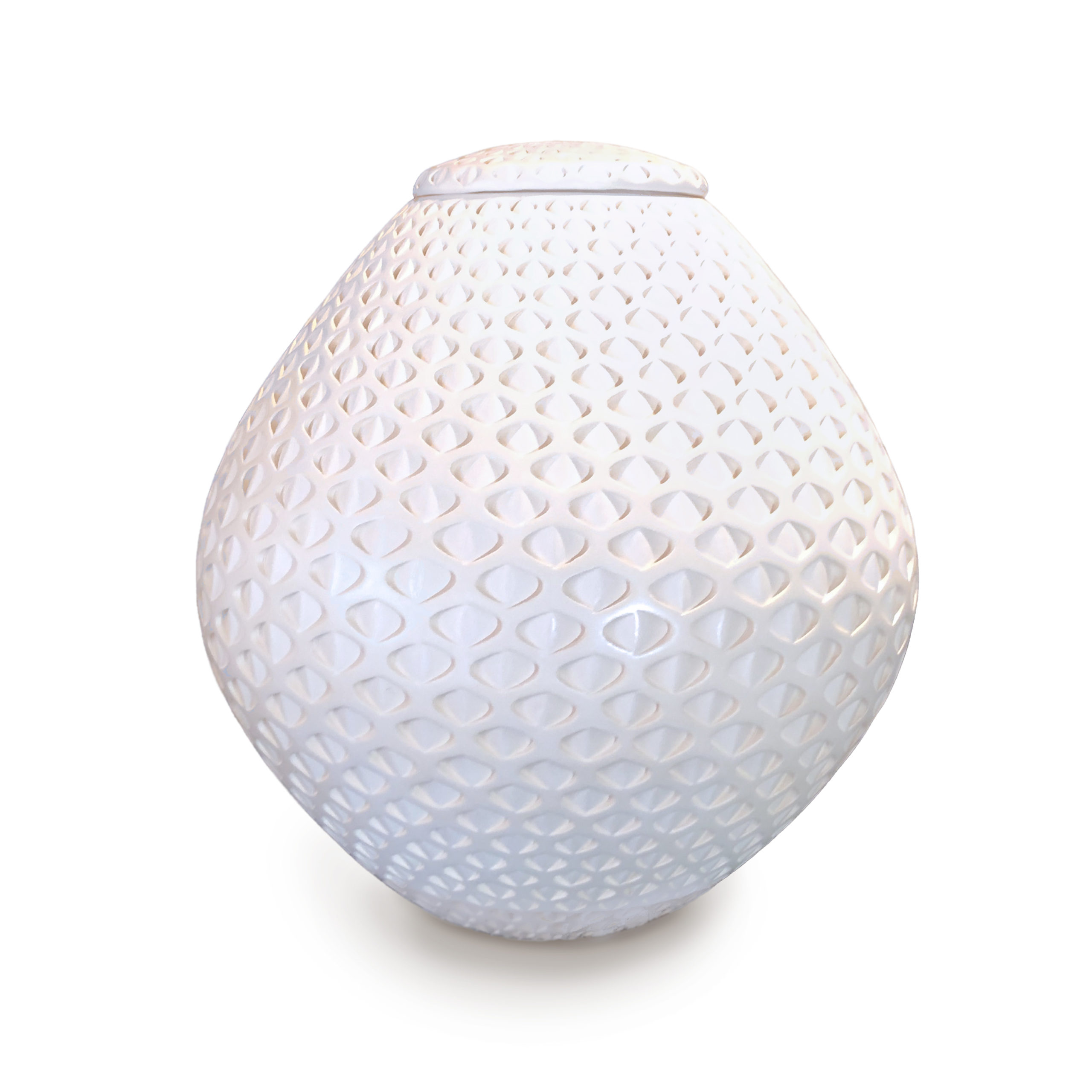 Michael Wisner - Lidded White Oval (108)