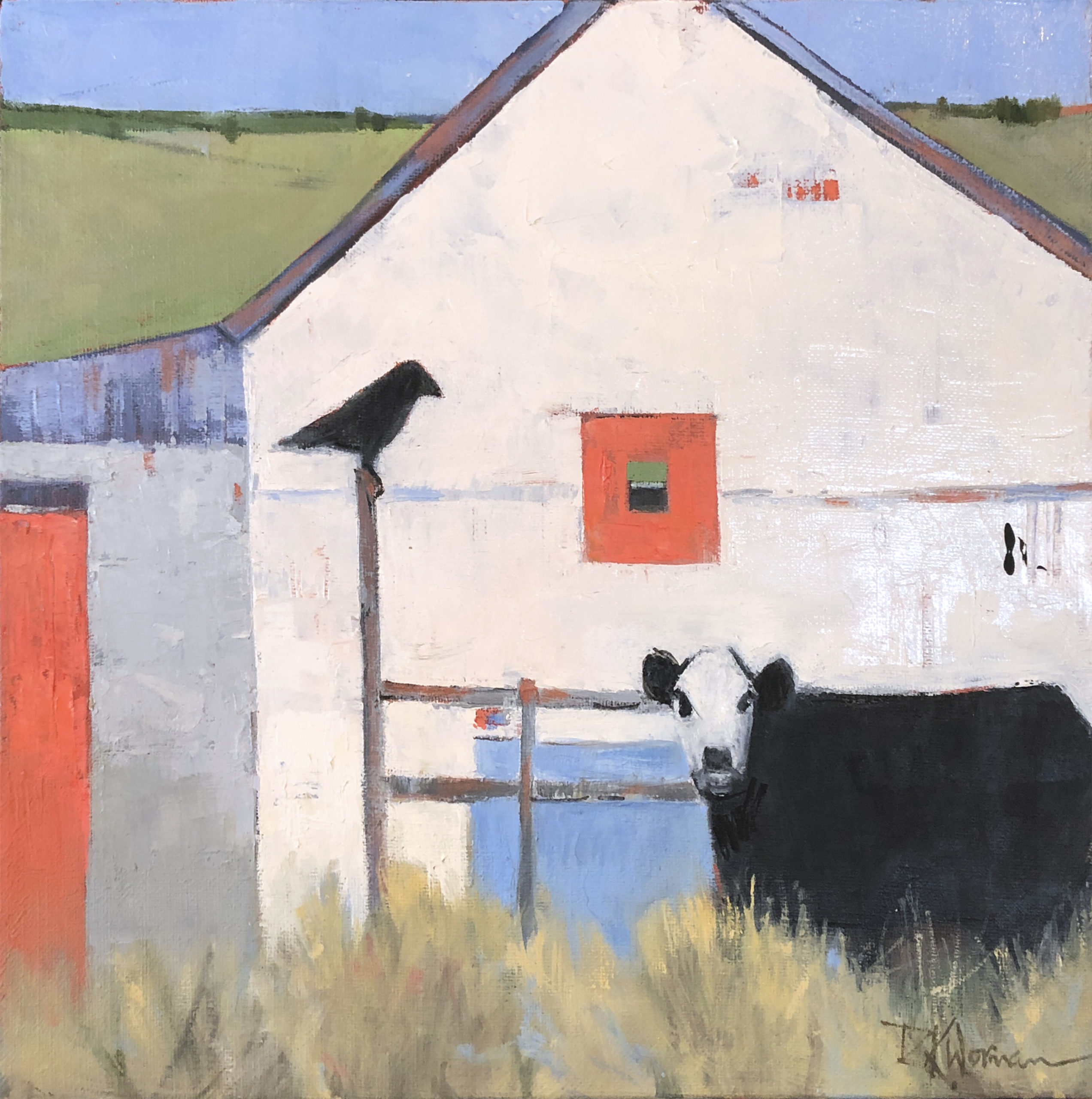 Dinah Worman - A Cow and a Crow