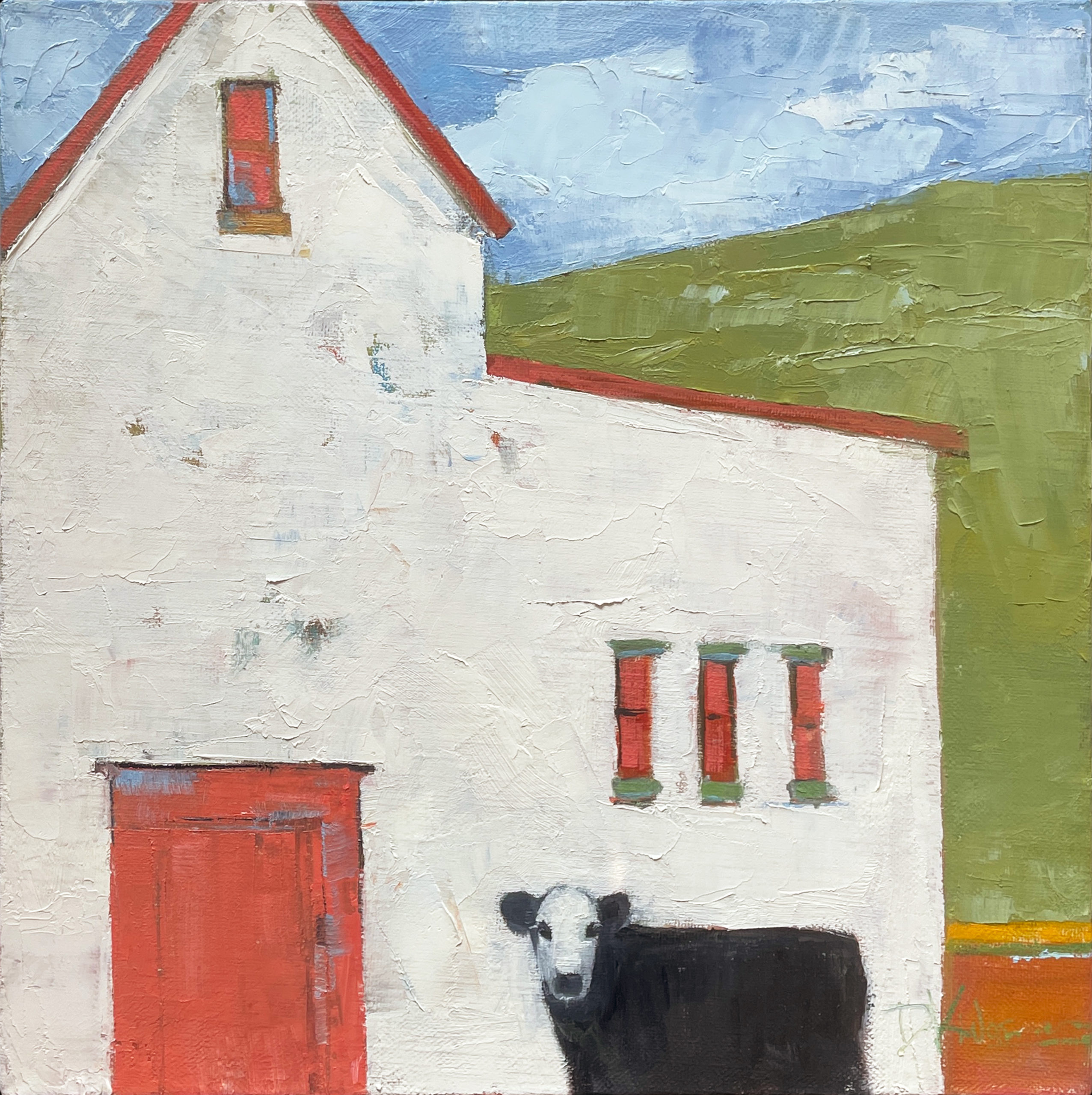 Dinah Worman - White House and Black Cow