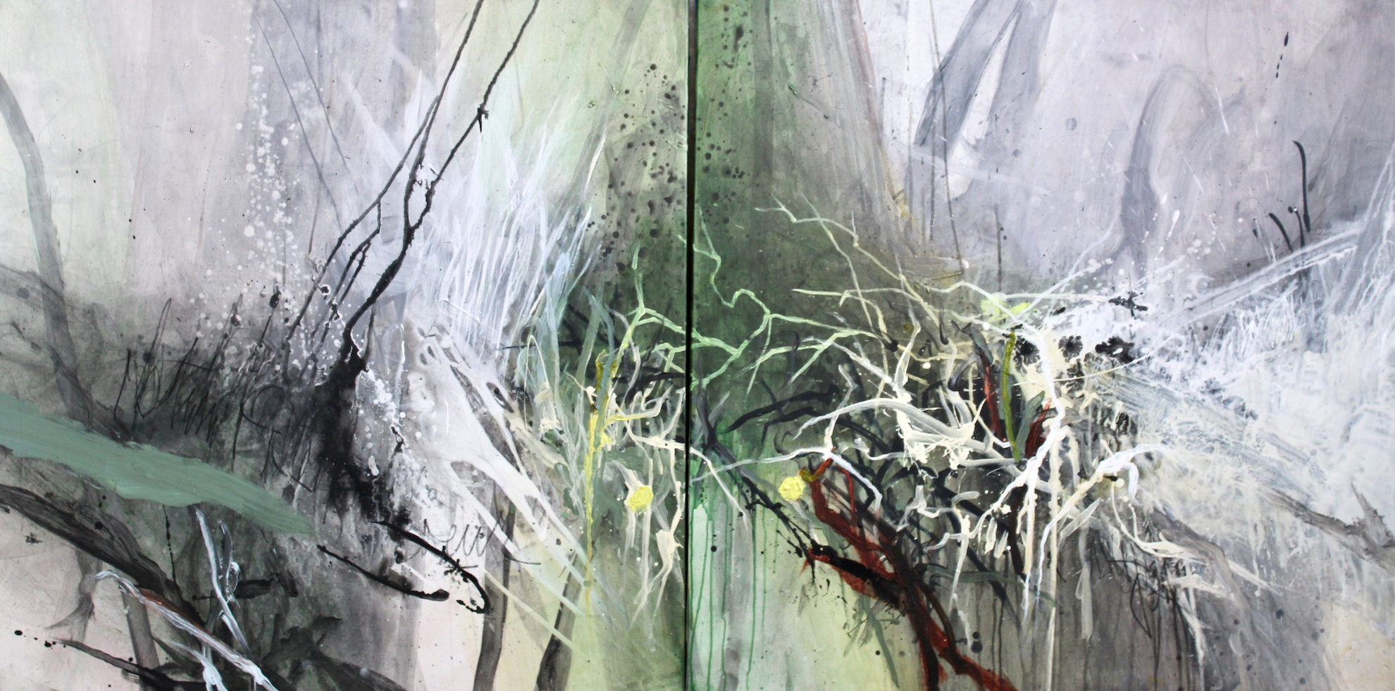 Allison Stewart - Mountain Canto II (diptych)