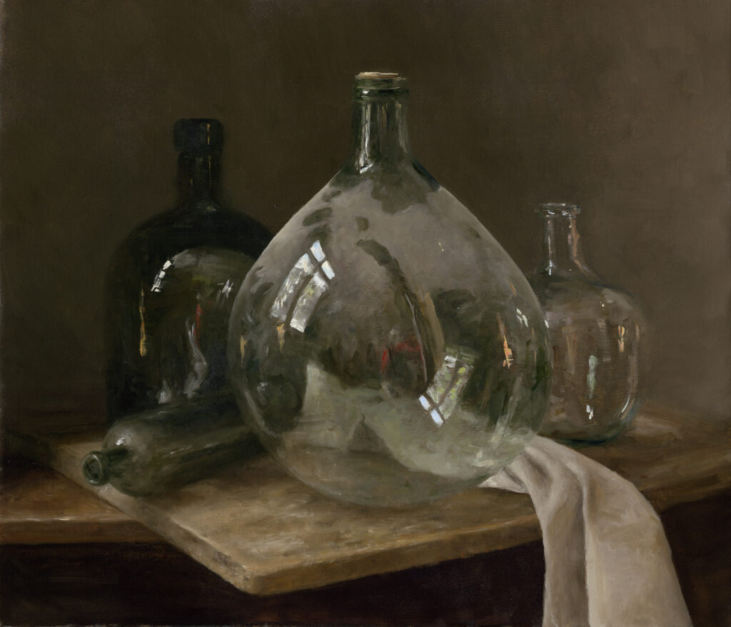 Sarah Lamb, Self-Portrait in a Dusty Bottle art