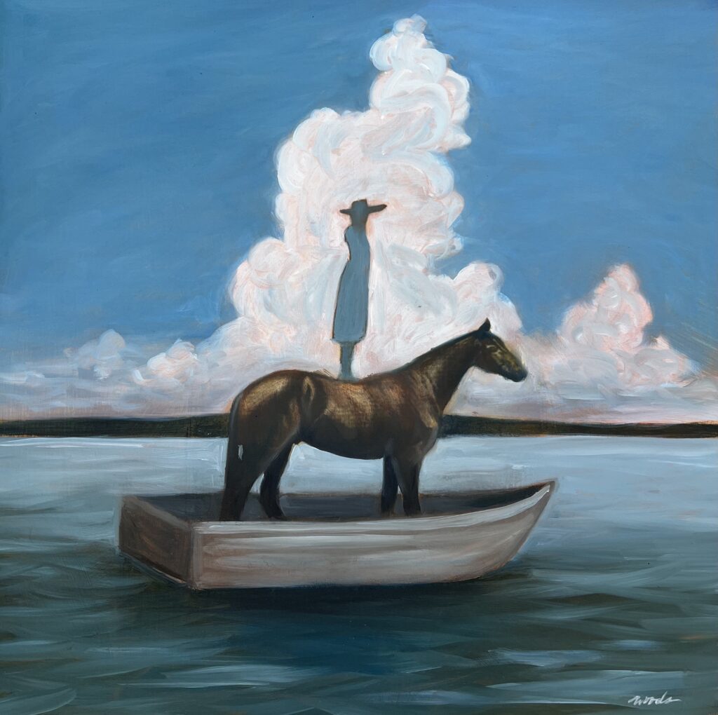 Diana Woods, Me Upon my Pony on my Boat art