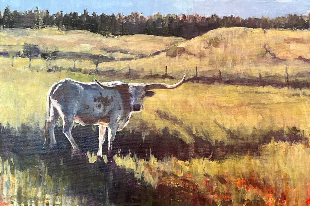 Heather Foster, Bass Ranch Longhorn art