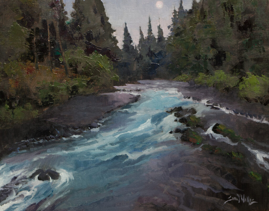 Sean Wallis, Evening Waters art