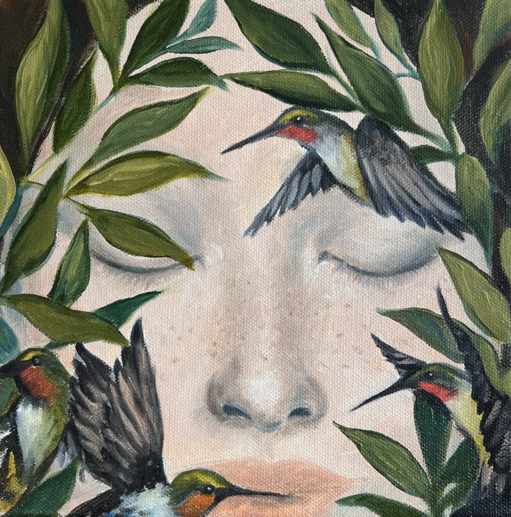 Diana Woods, Hummingbird Kiss art