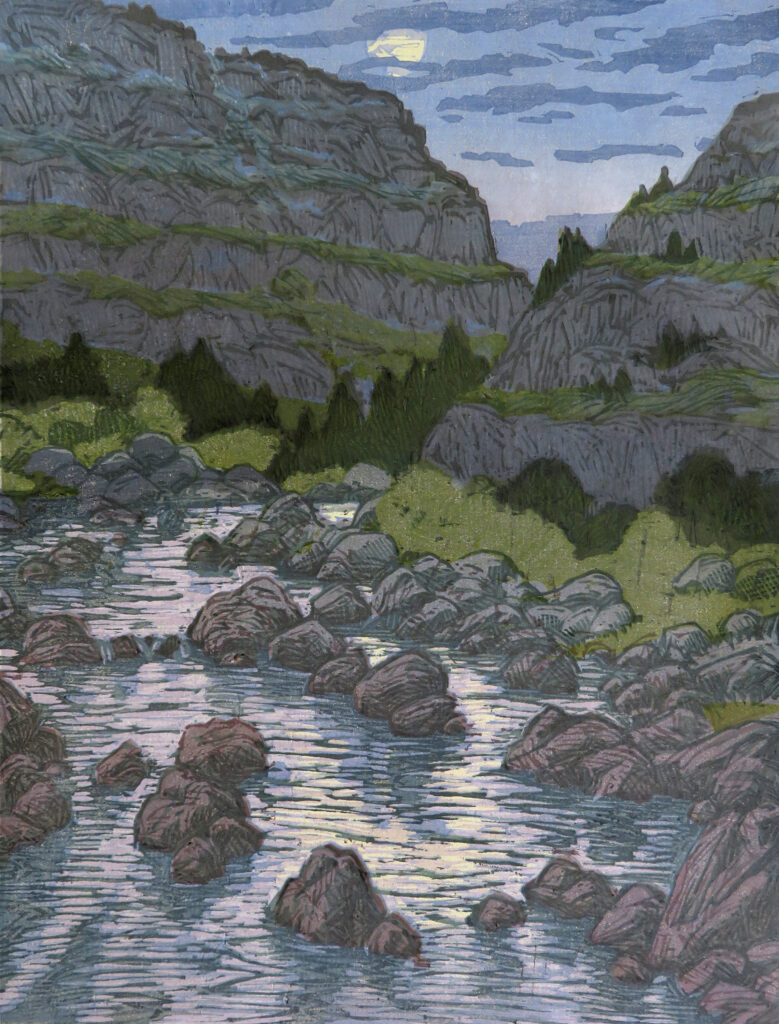 Leon Loughridge, Gorge Nocturne, 12/15 art