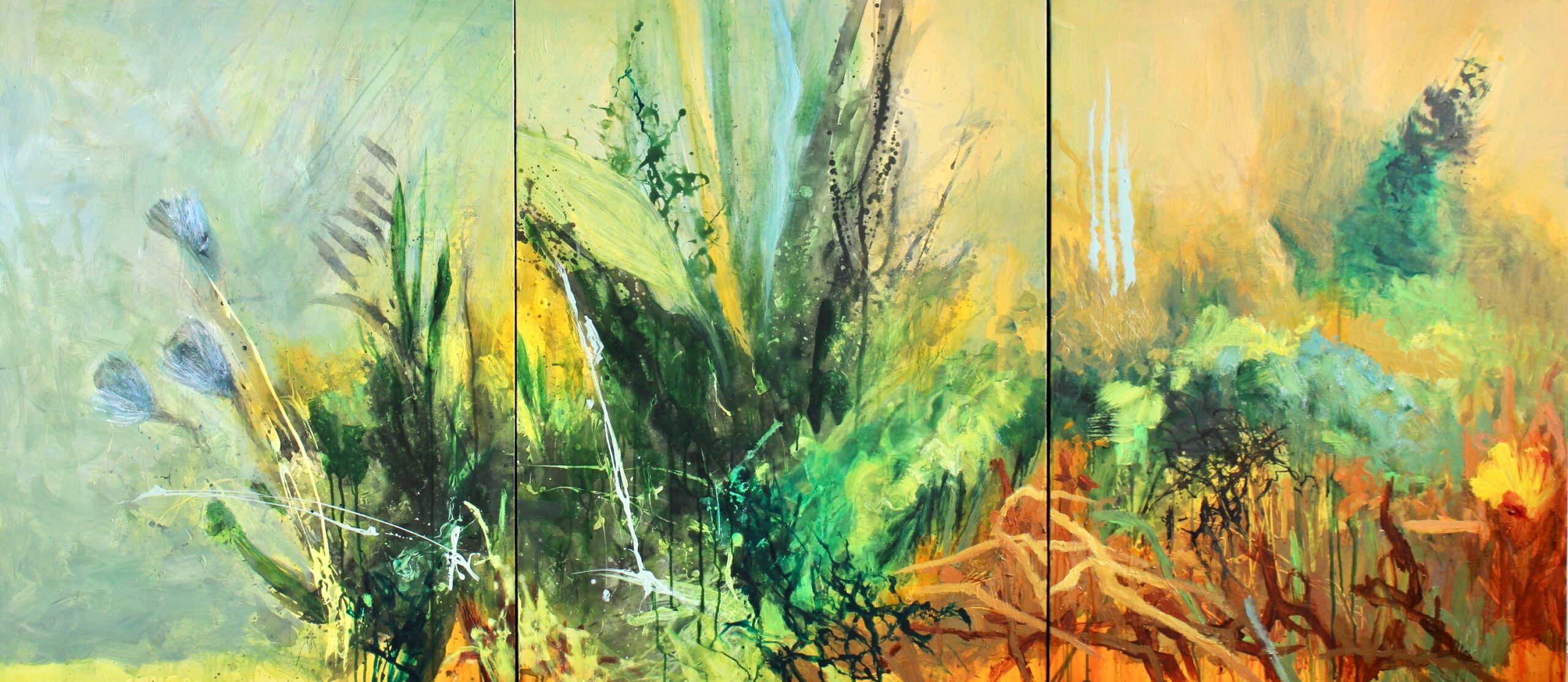 Allison Stewart - Mountain Canto 6, Triptych