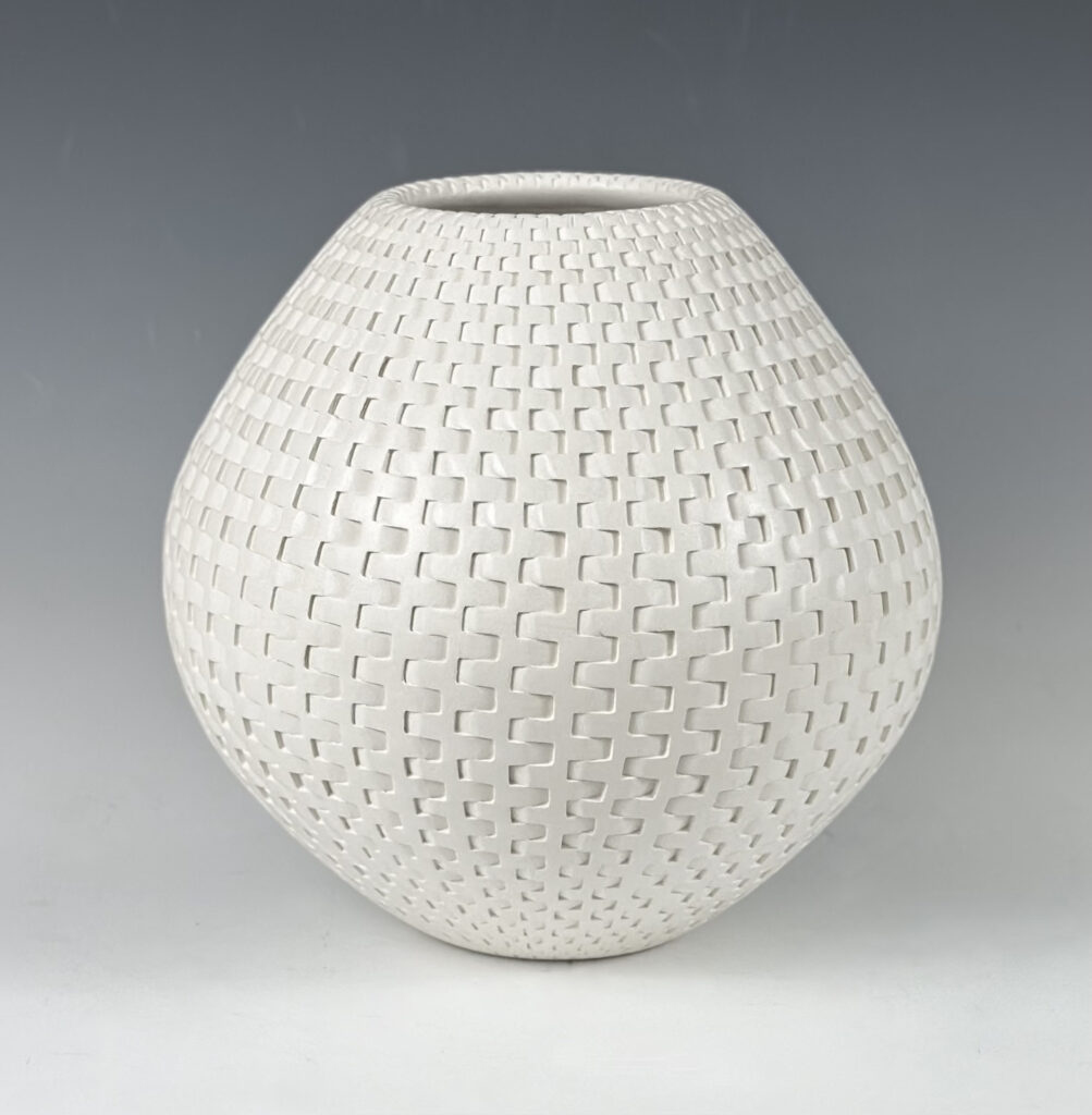 Michael Wisner, White Rattan 9 x 9 (337) art