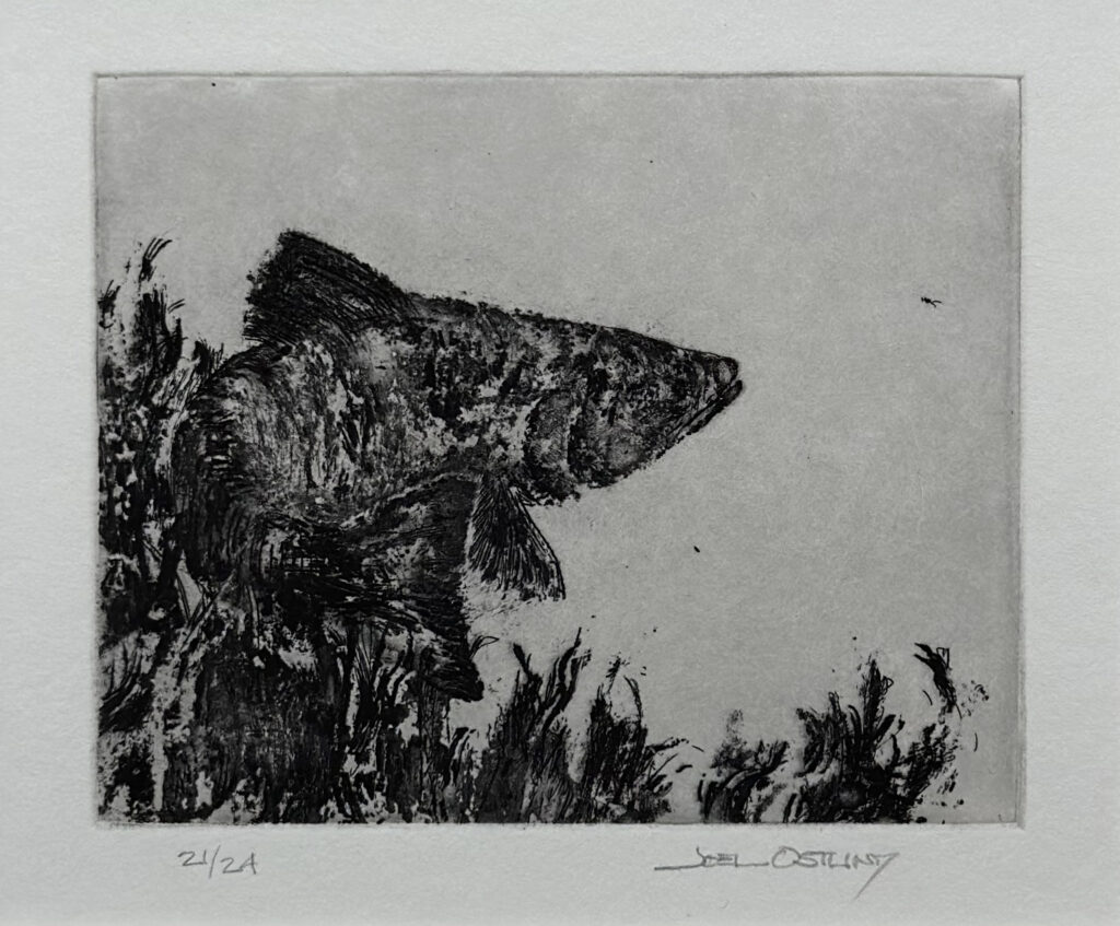 Joel Ostlind, The Trout Turns 21/24, 2022 art