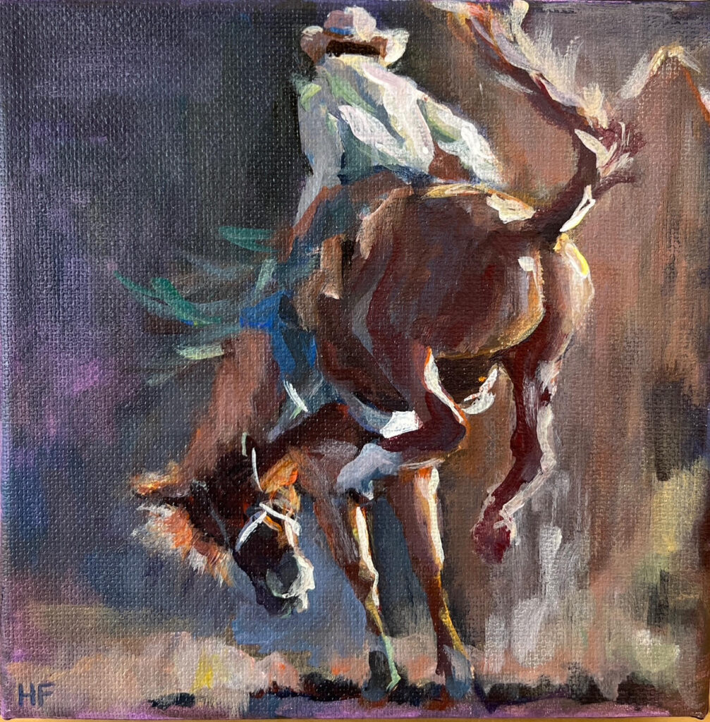 Heather Foster, Santa Fe Bronc Ride art