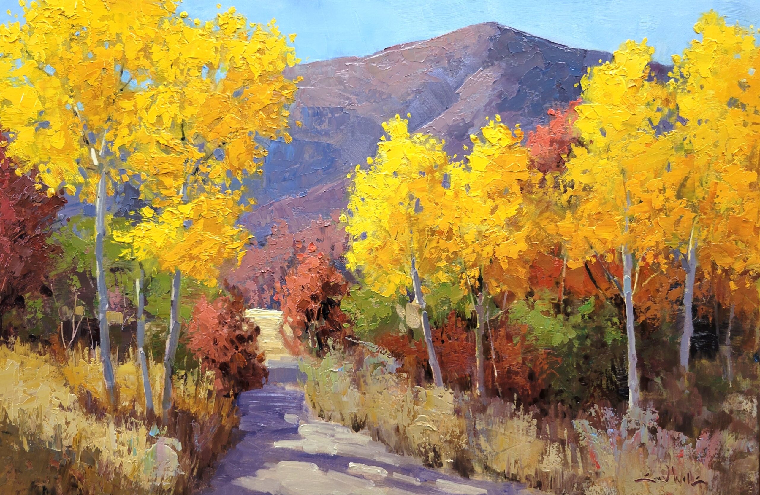 Sean Wallis - Mountain's Golden Embrace