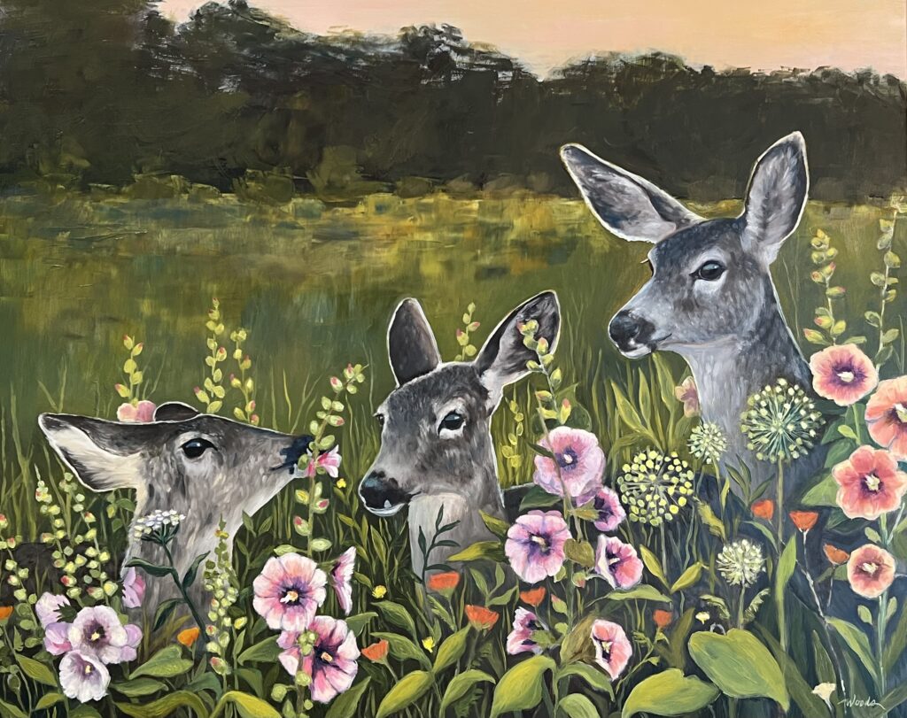 Diana Woods, Breakfast in the Garden art