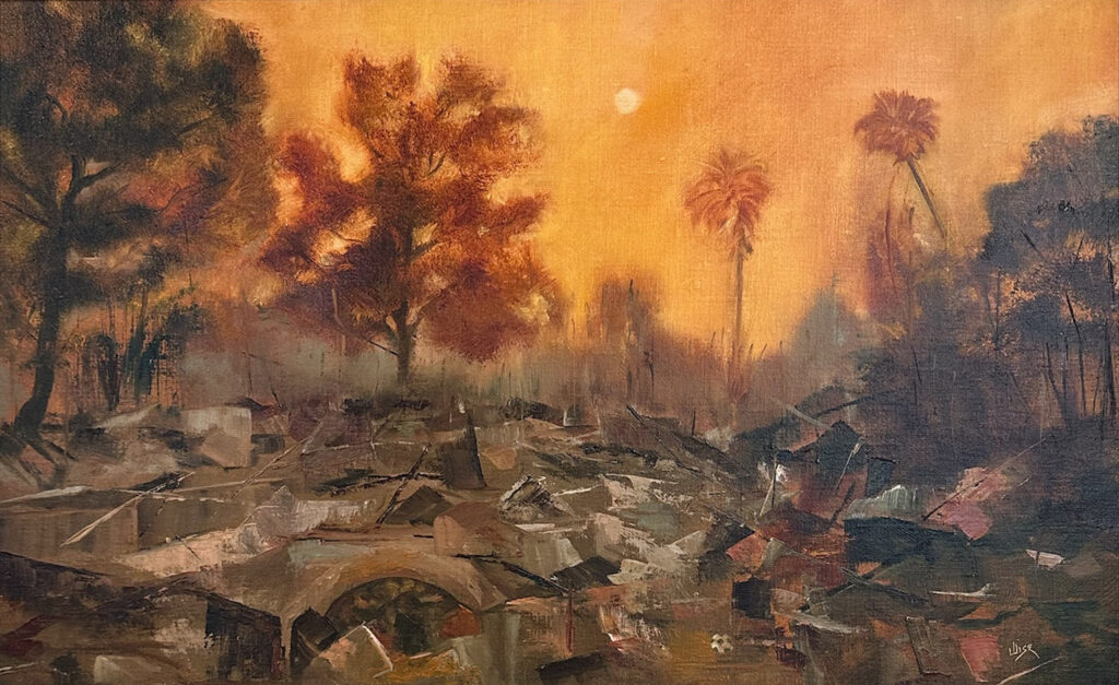 Marie Figge Wise, Soccer Practice has been Canceled due to Fire art