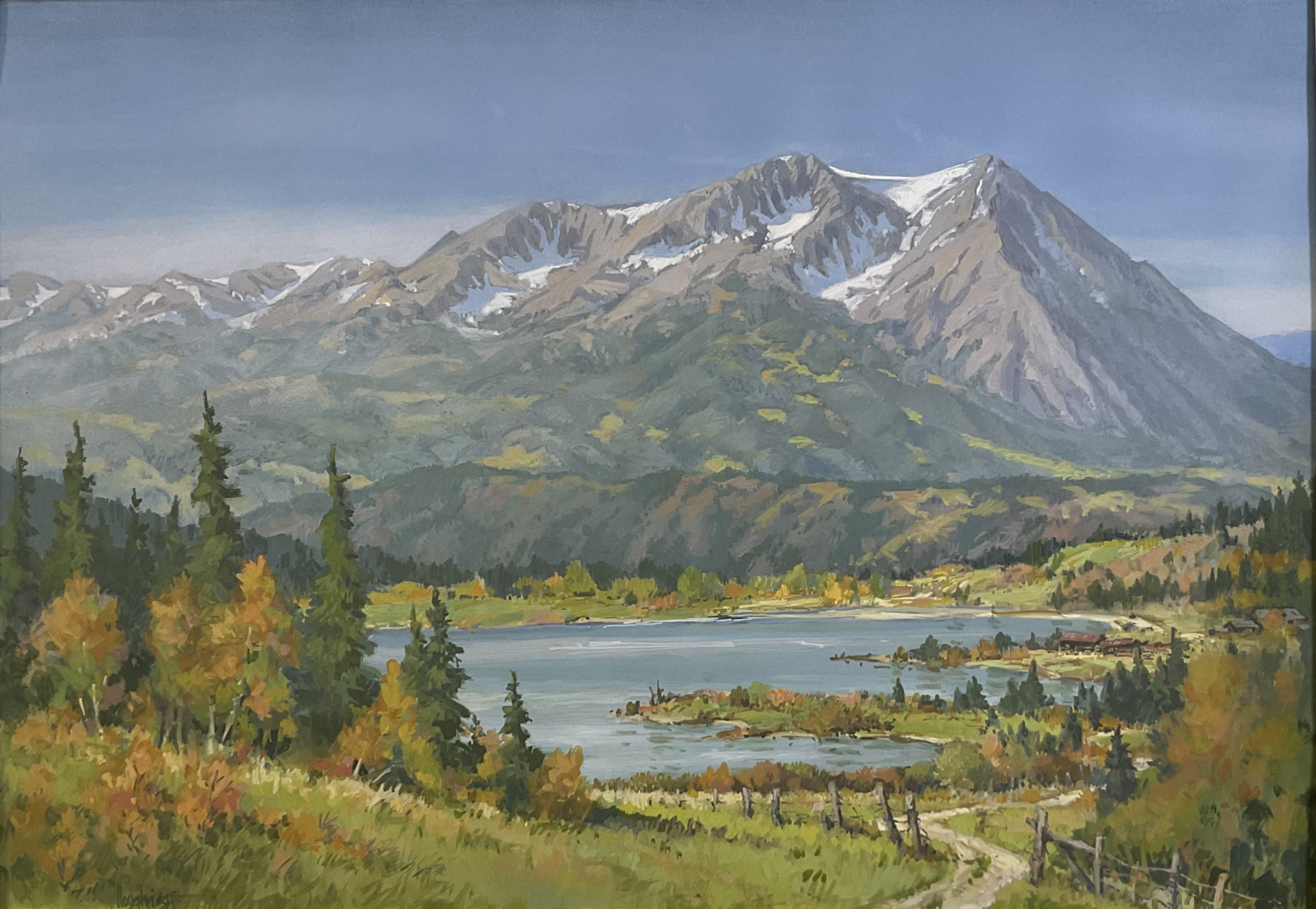 Leon Loughridge, Sopris from Cattle Creek Road art