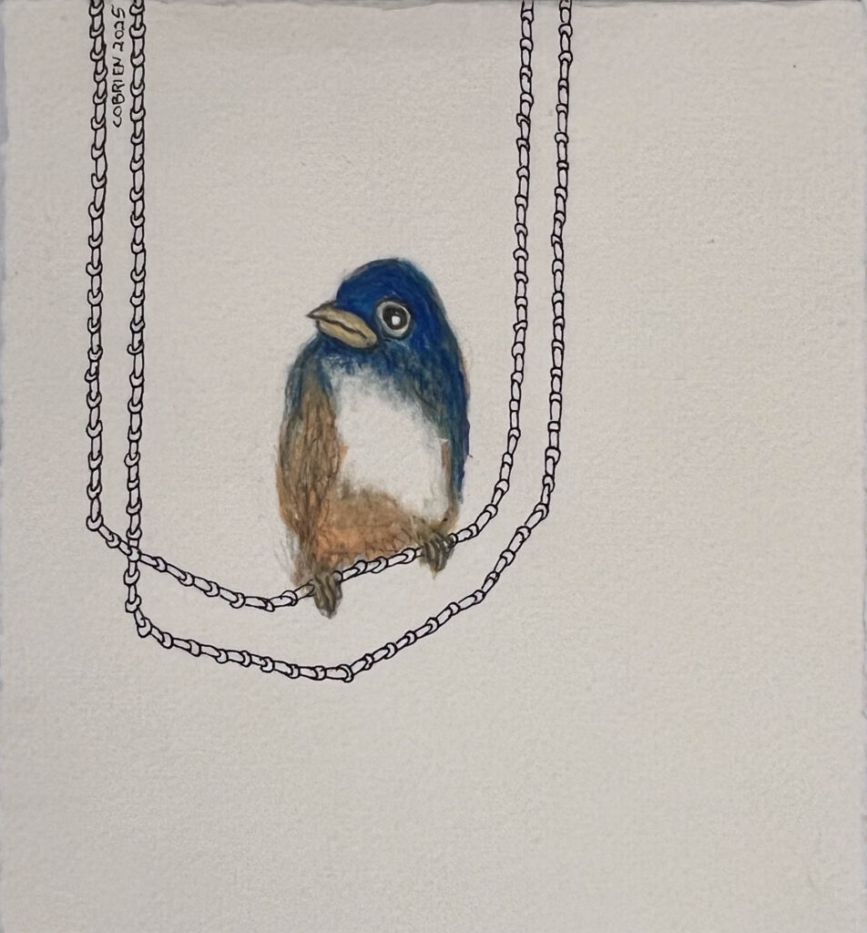 Craig O'Brien, Hanging Blue art