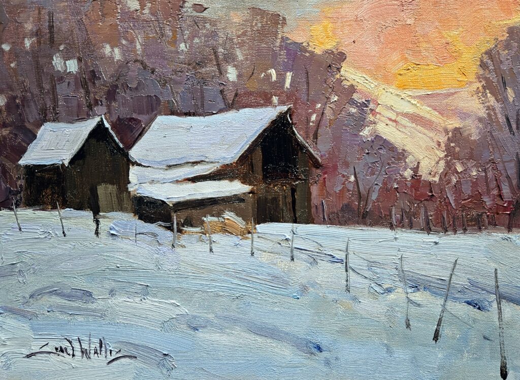 Sean Wallis, Last Light on the Farm art