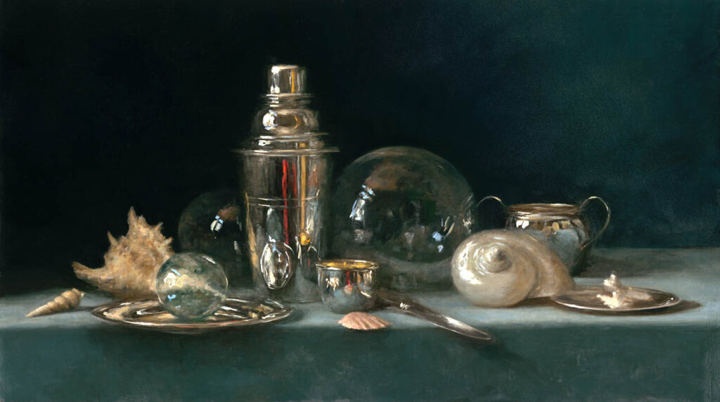 Sarah Lamb, Shells and Silver Shaker art