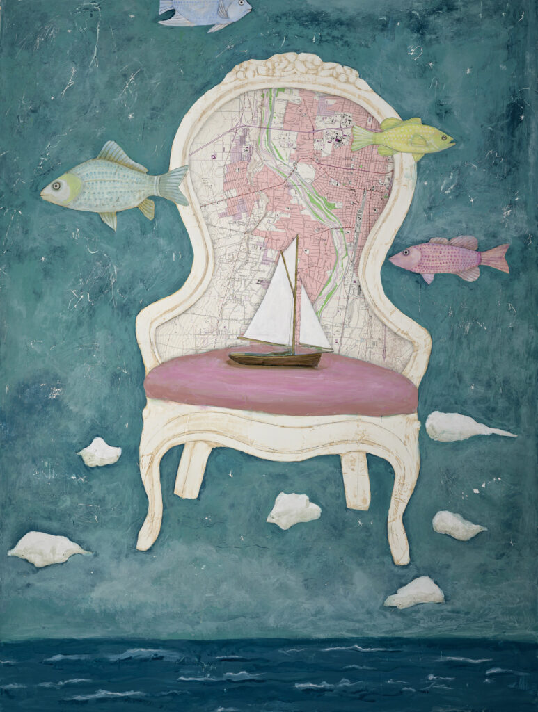 Alexandra Eldridge, Armchair Traveller art